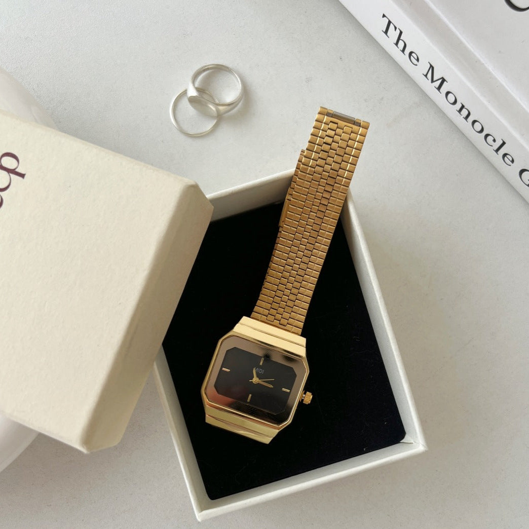 CALORA_ Elegante Dames Quartz Horloge met Retro Design