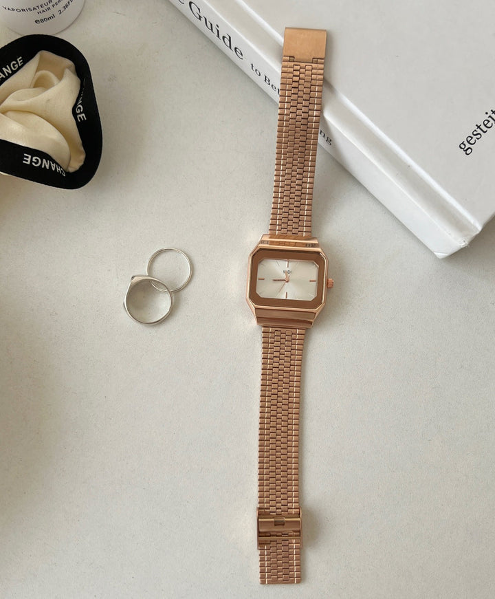 CALORA_ Elegante Dames Quartz Horloge met Retro Design