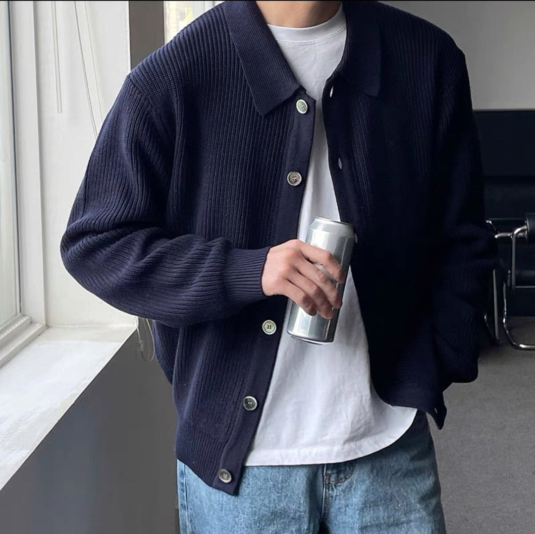 CALORA_ Elegante Geribbelde Cardigan Vest