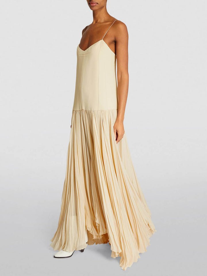 Elegante Getailleerde Jurk met Taillering en Ademend Stof-Zomer Jurken-Calora-6 - 8 (S)-Calora