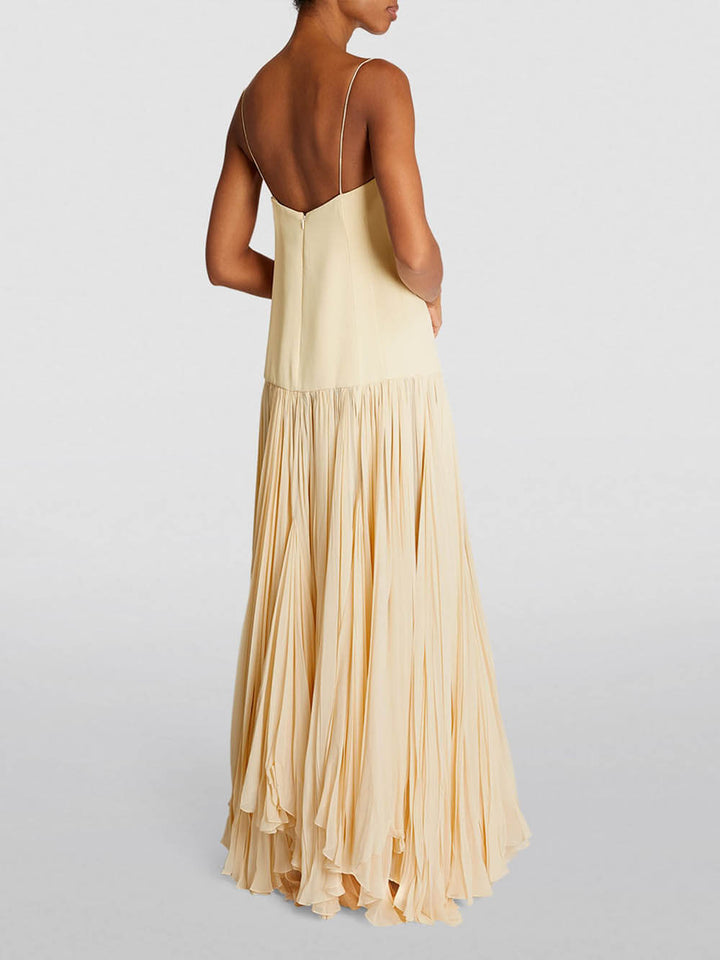 Elegante Getailleerde Jurk met Taillering en Ademend Stof-Zomer Jurken-Calora-6 - 8 (S)-Calora