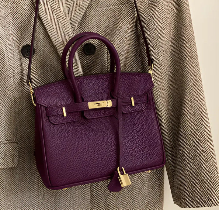 Elegante grote Handtas-Handtassen-Calora-Grijs-30cm-Calora