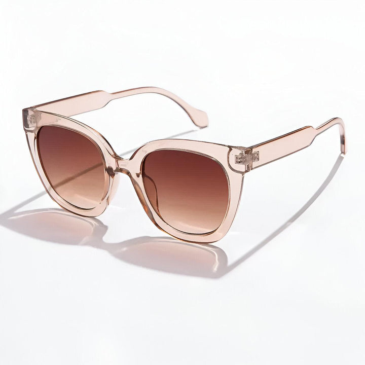 Elegante Rosy Riviera Zonnebril met Lichtgewicht Kunststof Montuur-Elektronica/Gadgets-Calora-Mousserende wijn-Calora