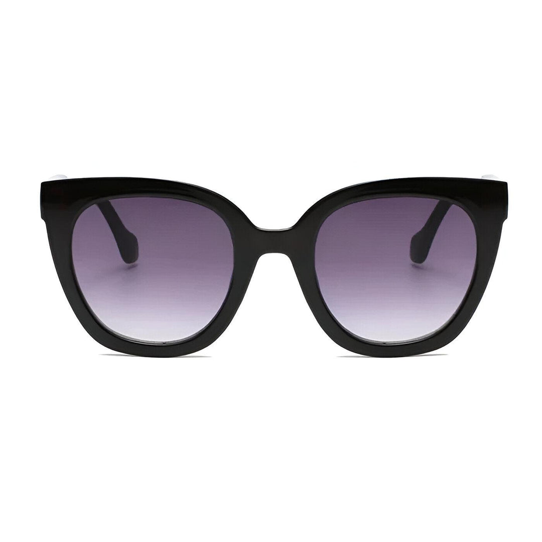 Elegante Rosy Riviera Zonnebril met Lichtgewicht Kunststof Montuur-Elektronica/Gadgets-Calora-Zwart-Calora