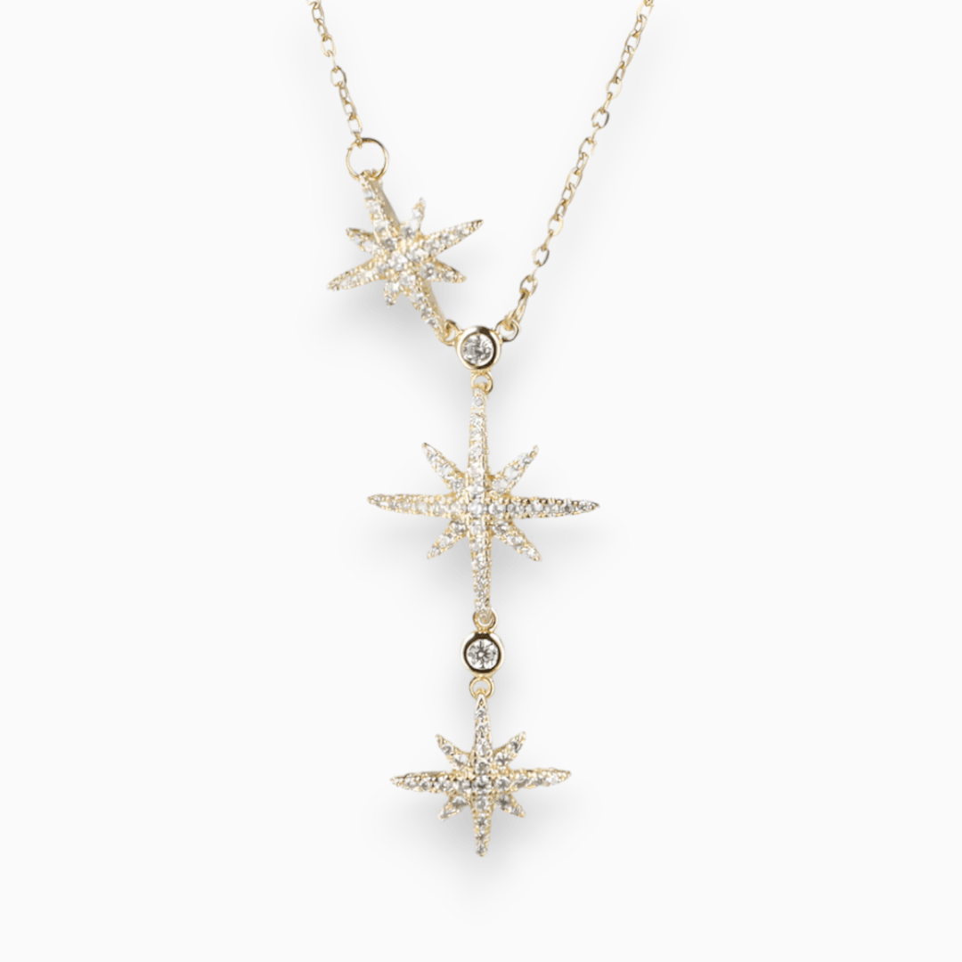 Elegante Snowflake Kerst Feest Ketting-Kettingen-Calora-Goud-Calora