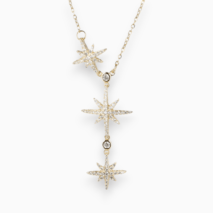 Elegante Snowflake Kerst Feest Ketting-Kettingen-Calora-Goud-Calora