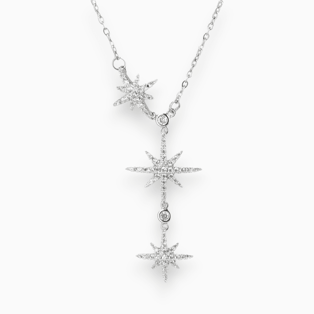 Elegante Snowflake Kerst Feest Ketting-Kettingen-Calora-Zilver-Calora