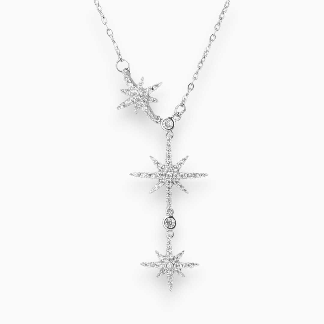 Elegante Snowflake Kerst Feest Ketting-Kettingen-Calora-Zilver-Calora