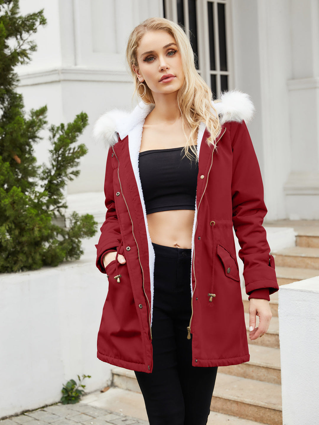CALORA_ Elegante Winterparka voor Dames - Warm en Stijlvol