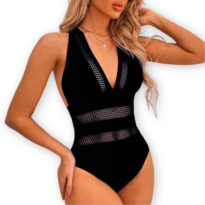 Elentia | Stijlvol Sneldrogend Badbak-Zwemkleding-Calora-Zwart-M-Calora