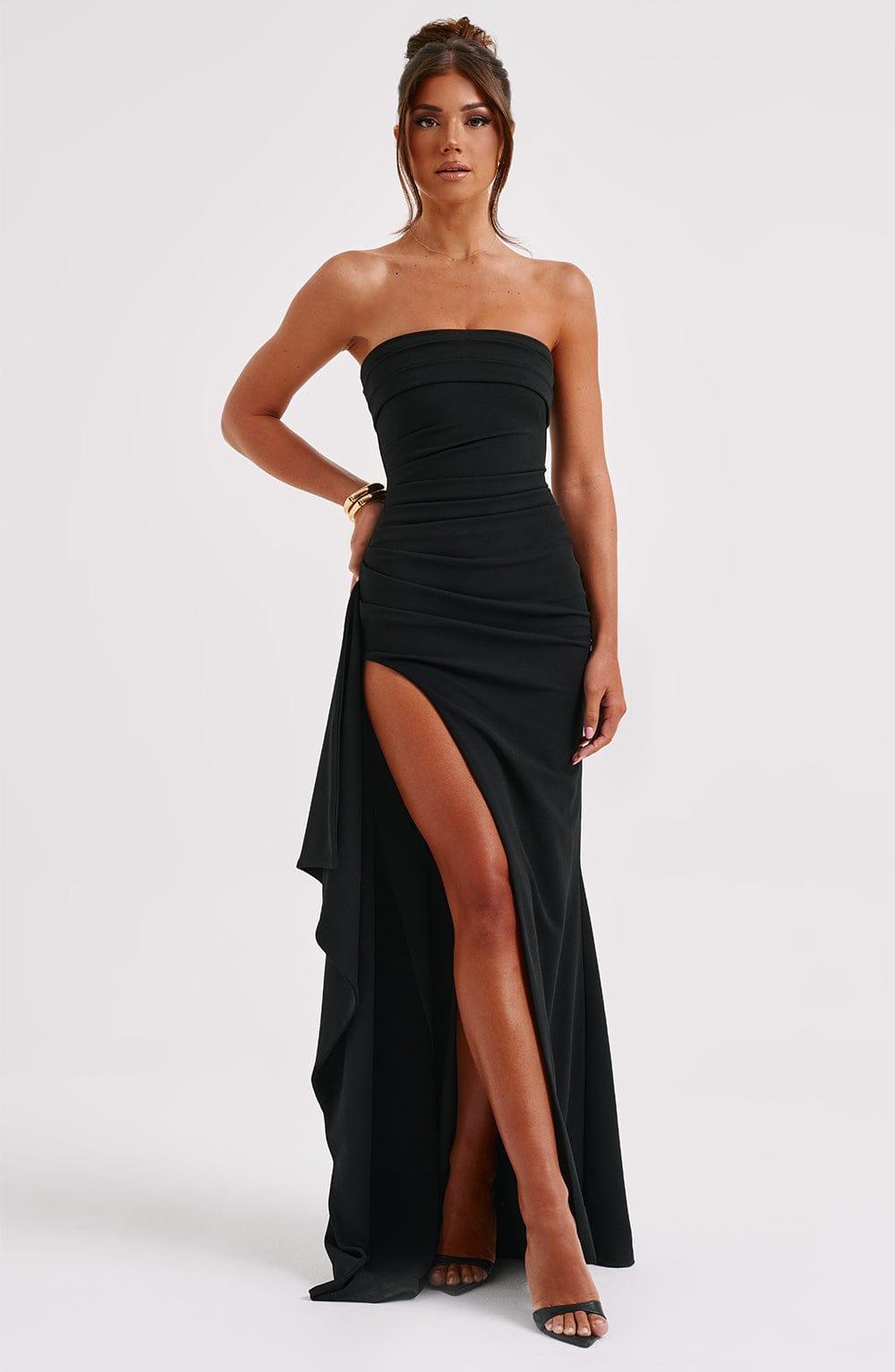Eliana | Lange Jurk met split-Zomer Jurken-Calora-XS-Calora