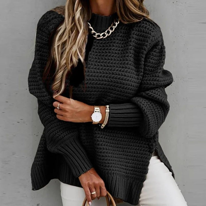 Elisa | Warme Winter Trui-Truien-Calora-Zwart-XS-Calora