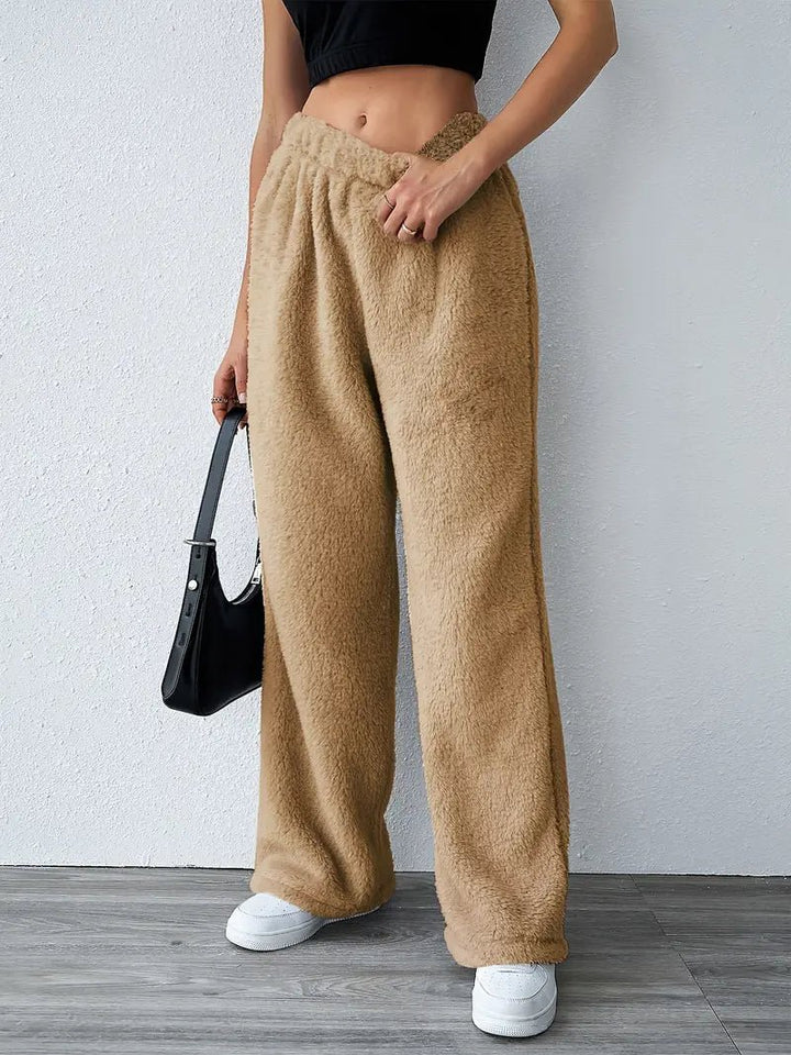 Eliska | Comfy Teddy Joggingbroek-Korte Broeken-Calora-Grijs-S-Calora