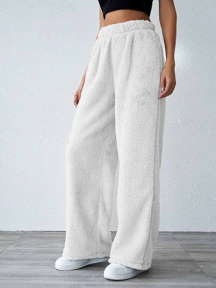 Eliska | Comfy Teddy Joggingbroek-Korte Broeken-Calora-Grijs-S-Calora