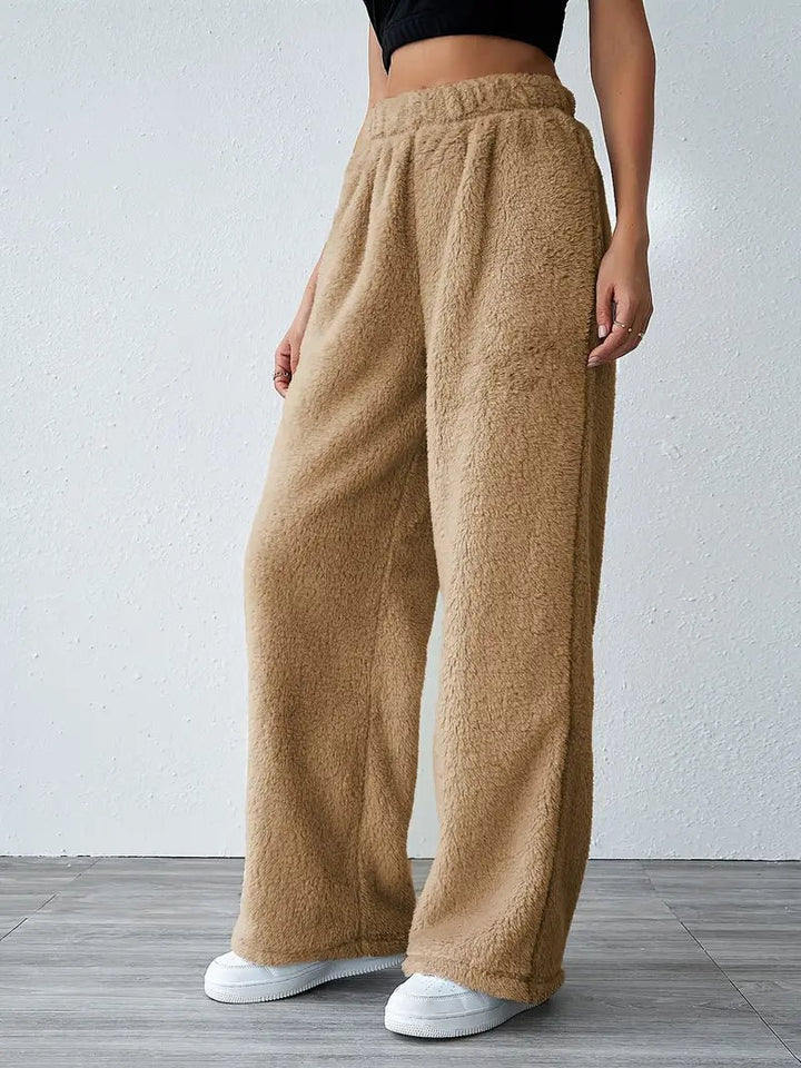 Eliska | Comfy Teddy Joggingbroek-Korte Broeken-Calora-Grijs-S-Calora