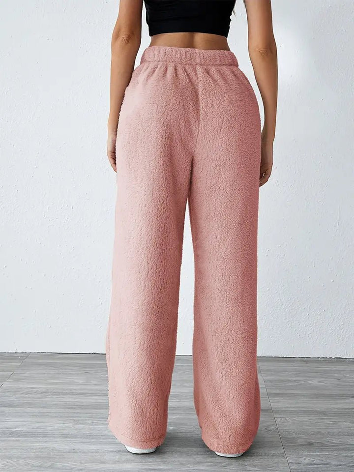 Eliska | Comfy Teddy Joggingbroek-Korte Broeken-Calora-Grijs-S-Calora