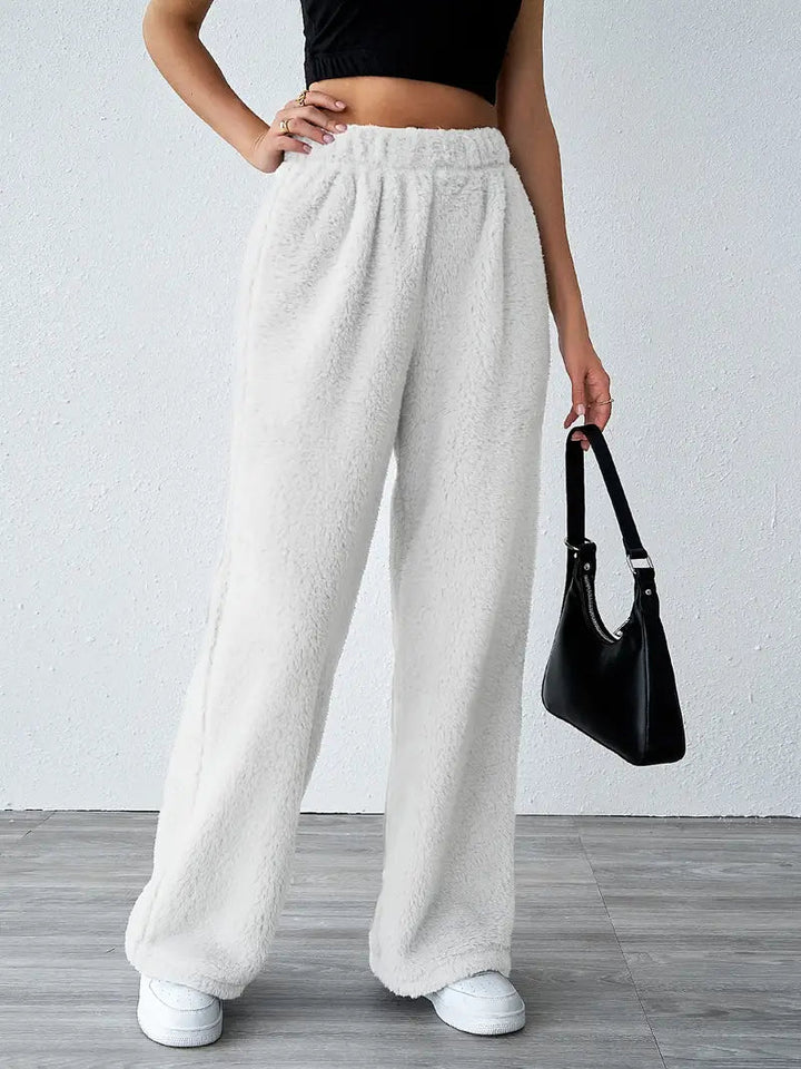 Eliska | Comfy Teddy Joggingbroek-Korte Broeken-Calora-Grijs-S-Calora