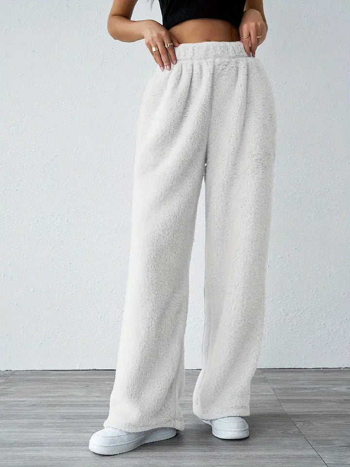 Eliska | Comfy Teddy Joggingbroek-Korte Broeken-Calora-Grijs-S-Calora