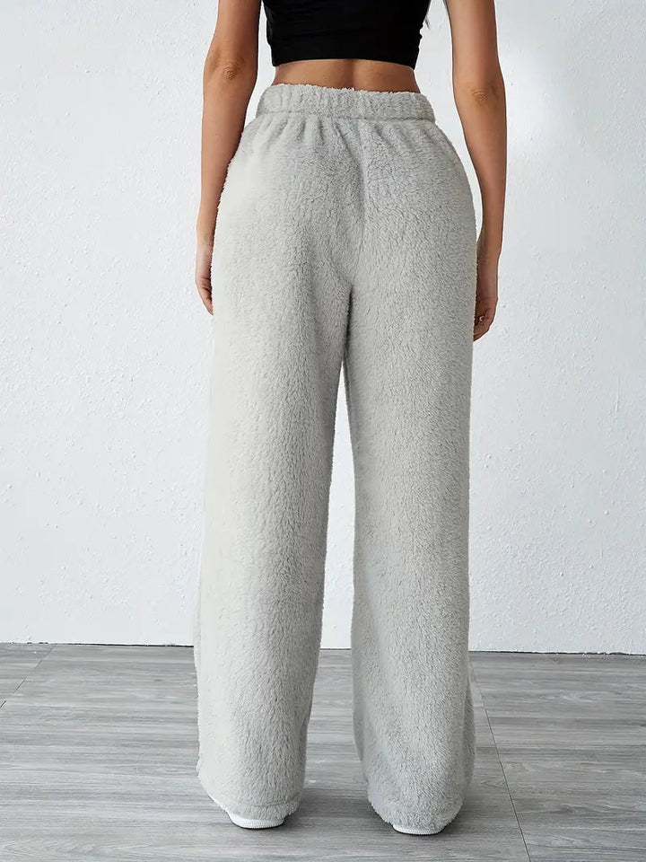 Eliska | Comfy Teddy Joggingbroek-Korte Broeken-Calora-Grijs-S-Calora