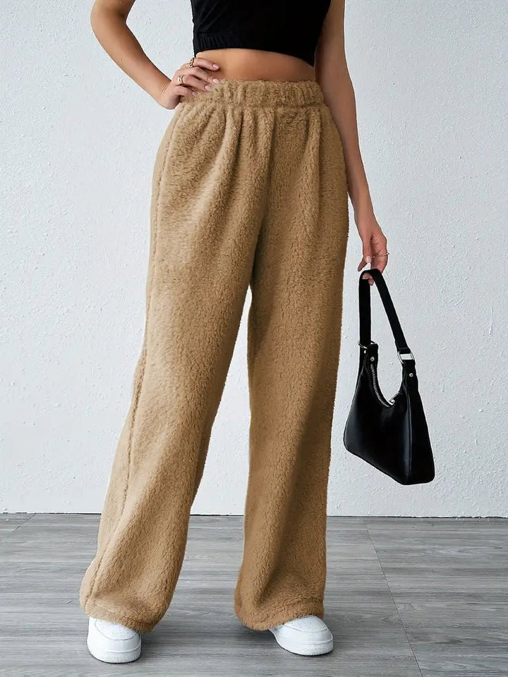 Eliska | Comfy Teddy Joggingbroek-Korte Broeken-Calora-Grijs-S-Calora
