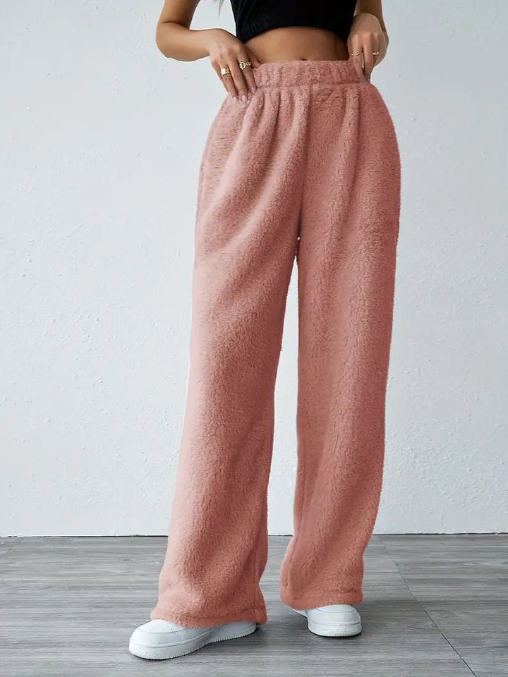 Eliska | Comfy Teddy Joggingbroek-Korte Broeken-Calora-Grijs-S-Calora