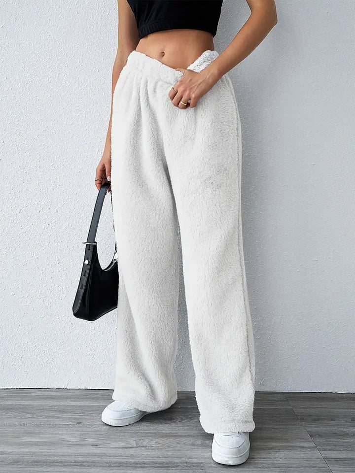Eliska | Comfy Teddy Joggingbroek-Korte Broeken-Calora-Grijs-S-Calora