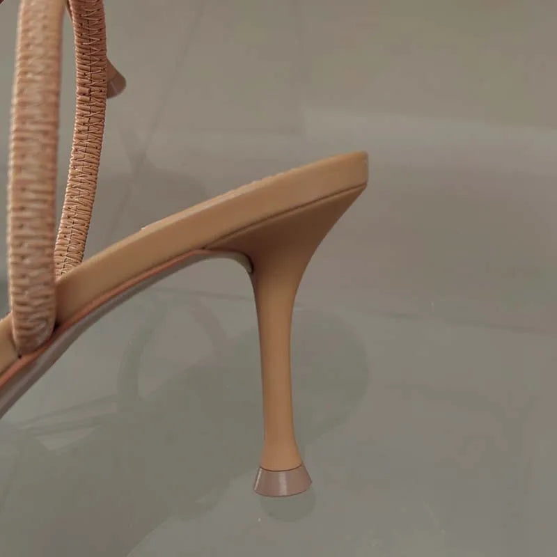 Elle | Hittebestendige Sleehakken met Waterdiamant-Hakken-Calora-36-Calora