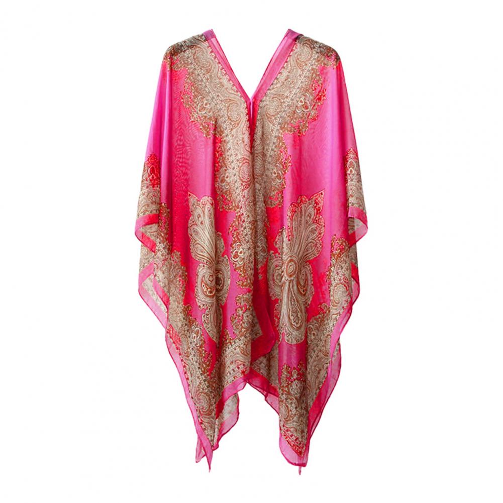 Elliora | Uv-Bescherming Poncho Coverup Strand Sjaal-NA-Calora-Roze-Calora