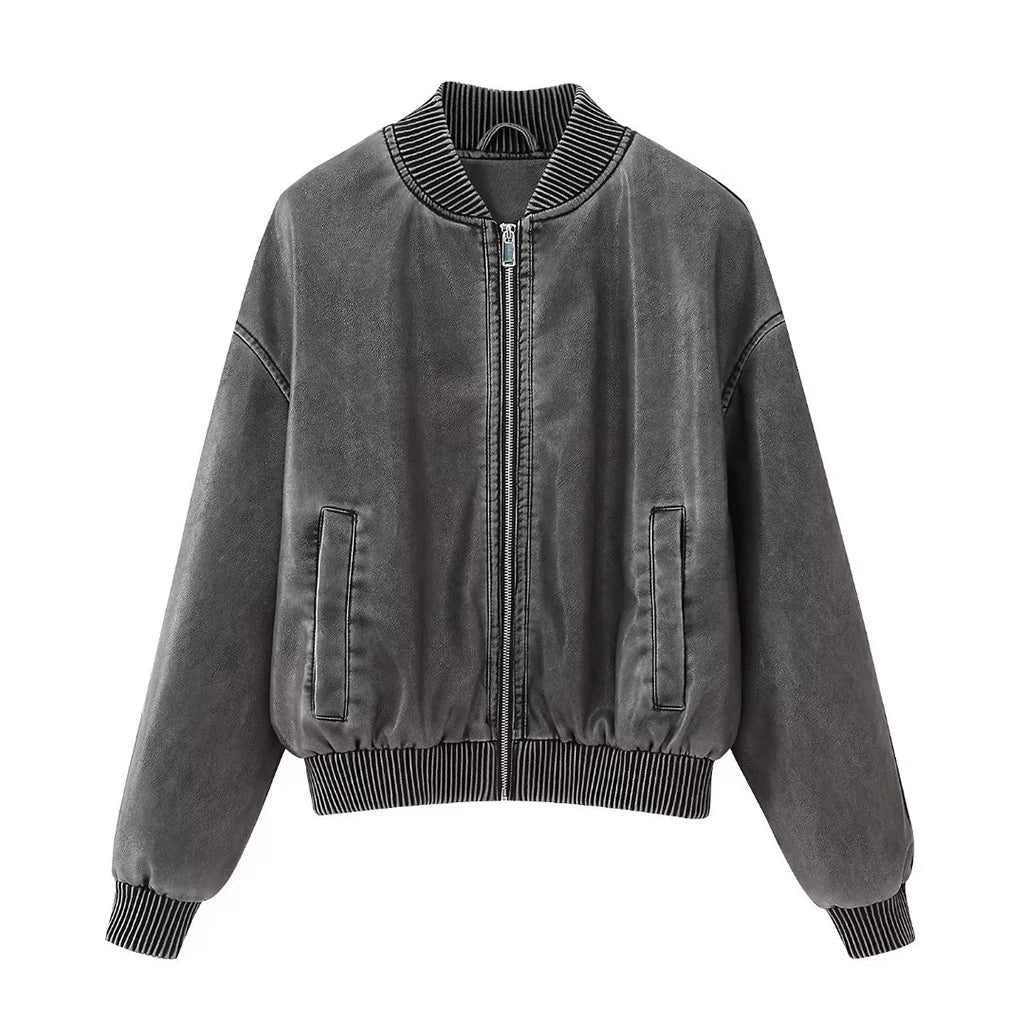 Eloisé | Vintage Leren Bomber Jas-Leren Jassen-Calora-XS-Calora