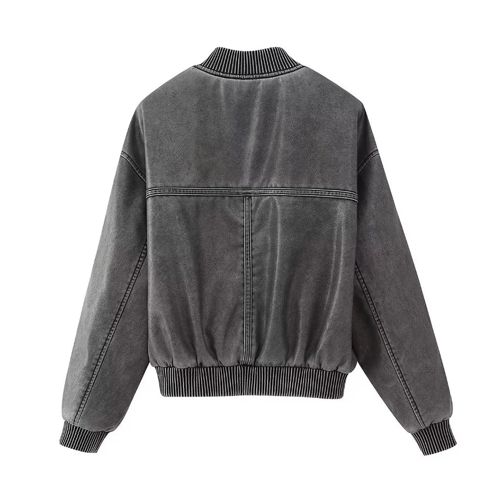 Eloisé | Vintage Leren Bomber Jas-Leren Jassen-Calora-XS-Calora