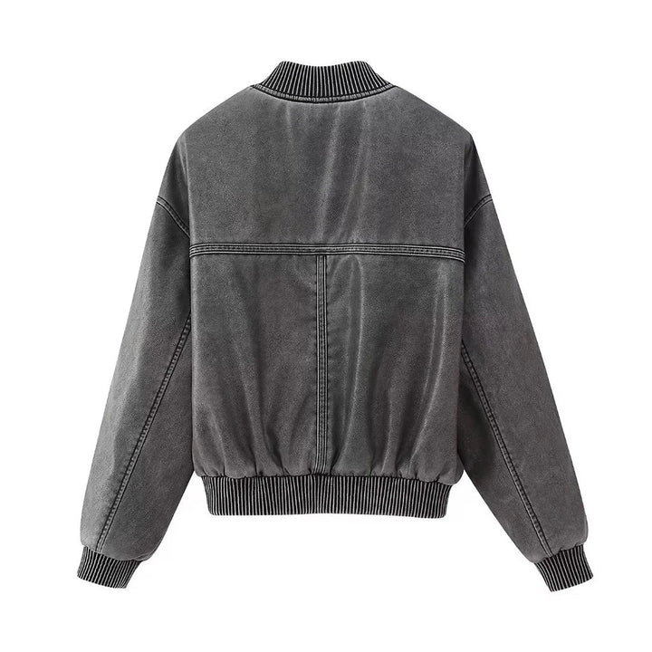 Eloisé | Vintage Leren Bomber Jas-Leren Jassen-Calora-XS-Calora