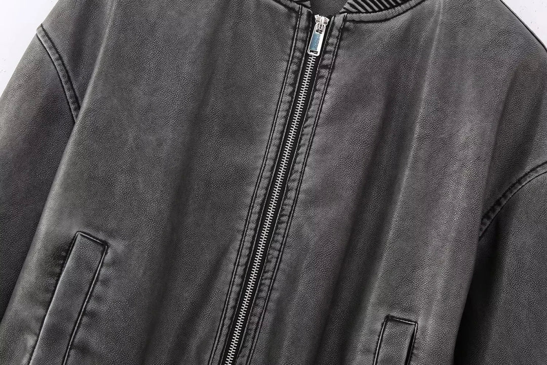 Eloisé | Vintage Leren Bomber Jas-Leren Jassen-Calora-XS-Calora