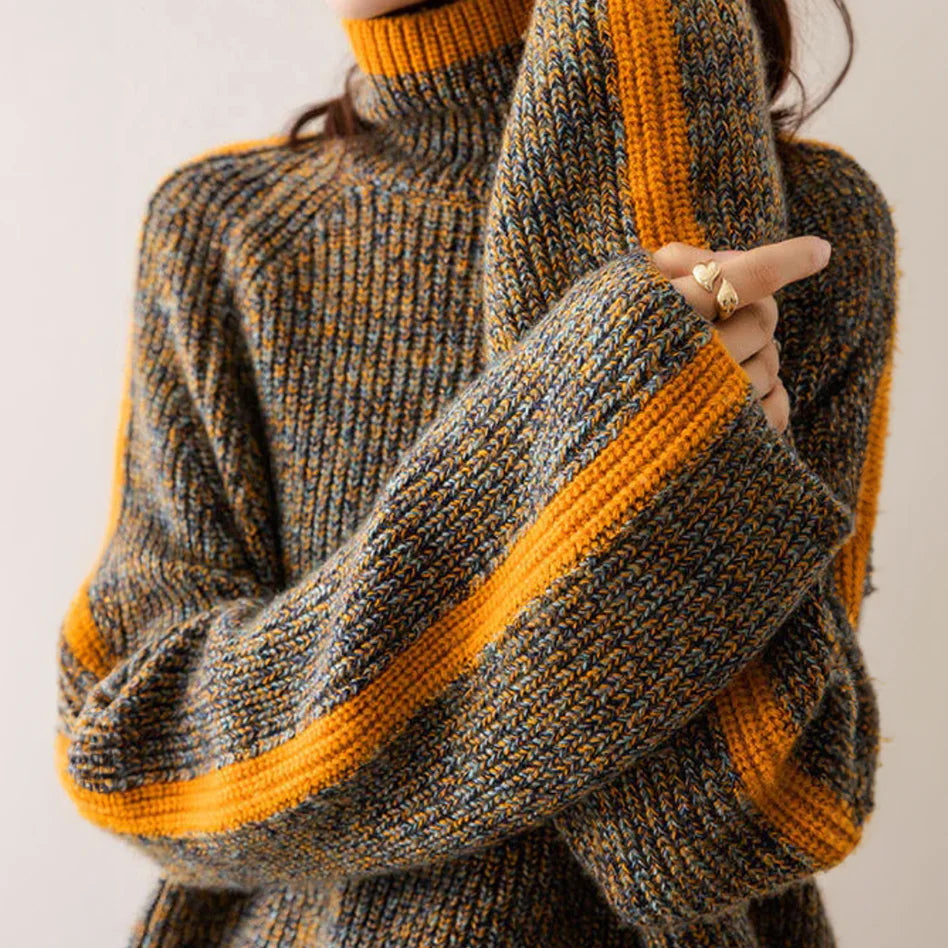 Elona | Oversized coltrui voor dames, herfst/winter breiwerk-Blazers & Vesten-Calora-S-Calora
