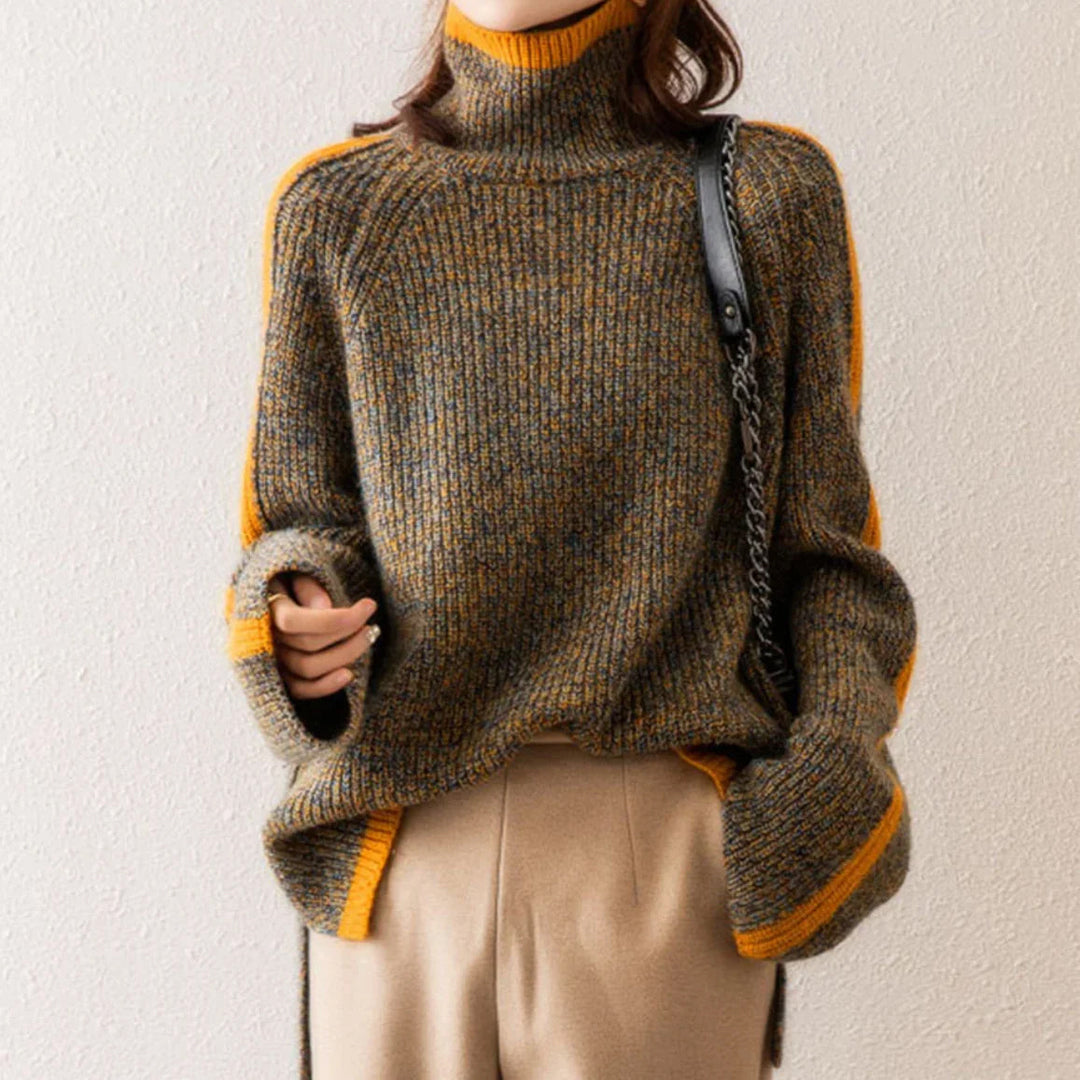 Elona | Oversized coltrui voor dames, herfst/winter breiwerk-Blazers & Vesten-Calora-S-Calora