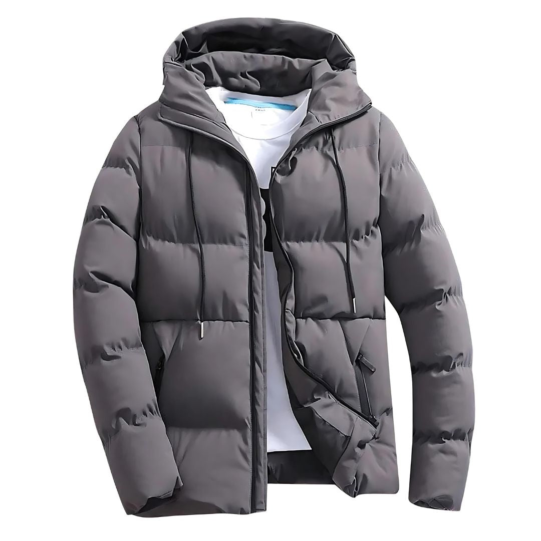 Elvin | Moderne Winterjas Heren Parka-Zomer Jassen-Calora-Donkergrijs-XS-Calora
