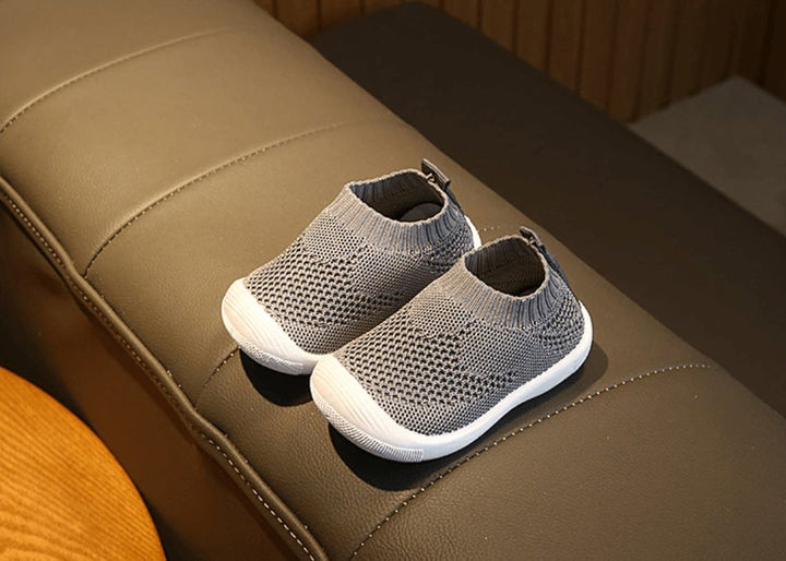 Elysia | Flexibele Anti-Slip Baby Schoenen-Sneakers-Calora-Geel-14 - (Binnenzool 12.0cm)-Calora