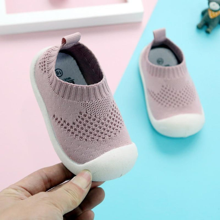 Elysia | Flexibele Anti-Slip Baby Schoenen-Sneakers-Calora-Geel-14 - (Binnenzool 12.0cm)-Calora