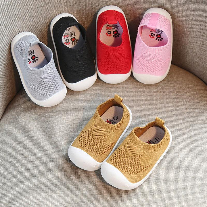 Elysia | Flexibele Anti-Slip Baby Schoenen-Sneakers-Calora-Roze-14 - (Binnenzool 12.0cm)-Calora