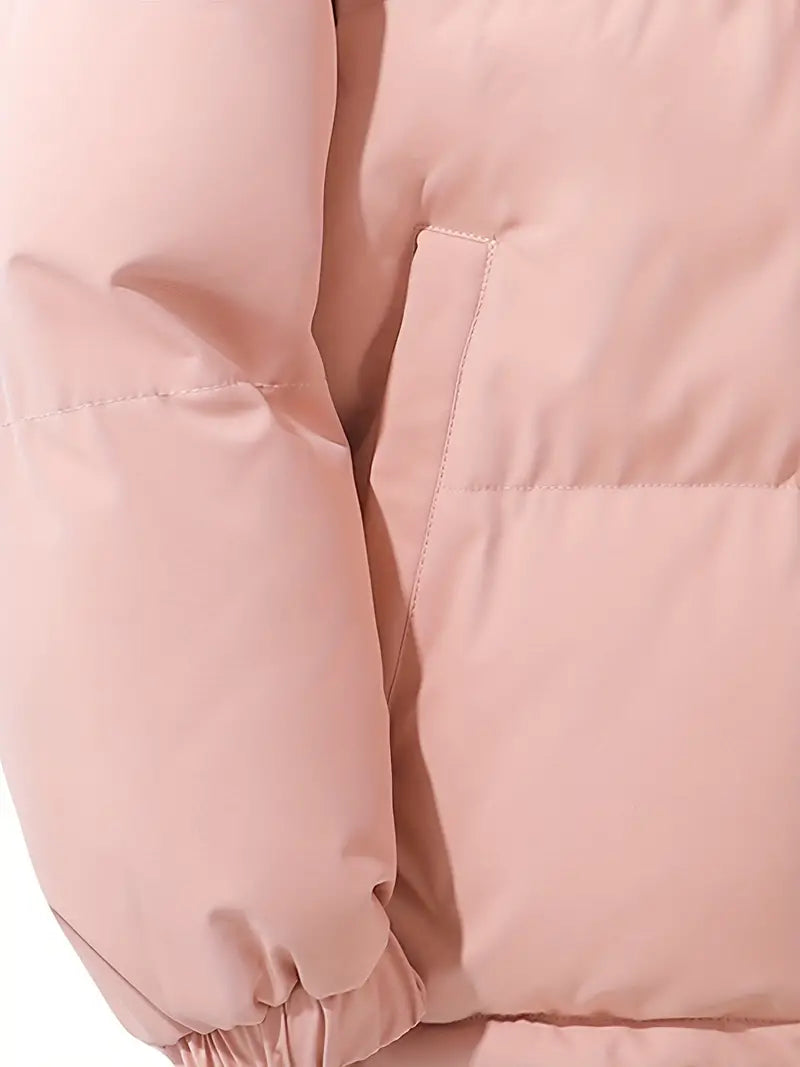Emerson - Klassieke warme jas met capuchon-Zomer Jassen-Calora-Roze-M-Calora