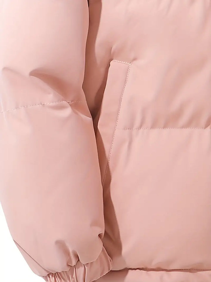Emerson - Klassieke warme jas met capuchon-Zomer Jassen-Calora-Roze-M-Calora