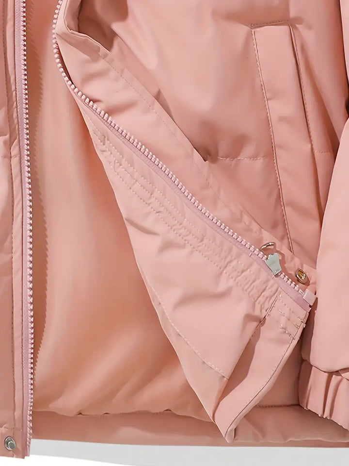 Emerson - Klassieke warme jas met capuchon-Zomer Jassen-Calora-Roze-M-Calora