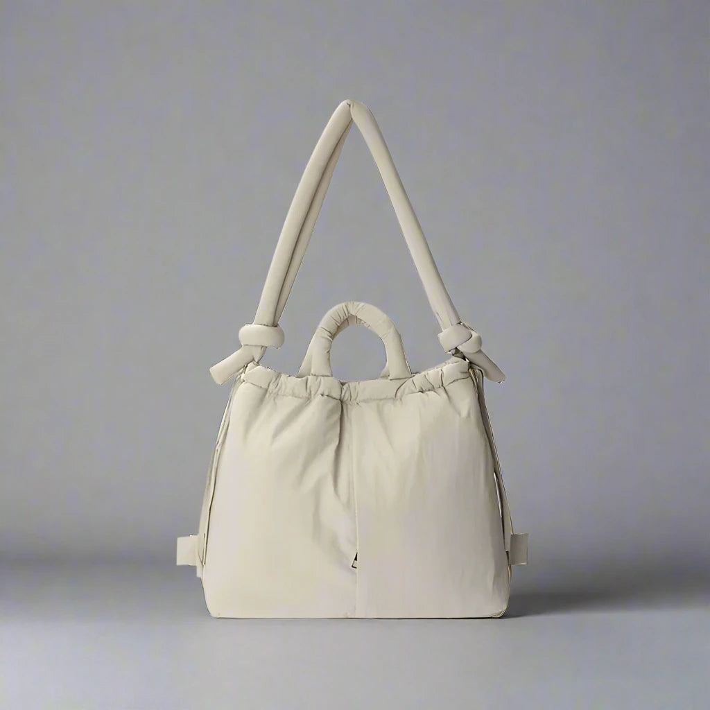 Emilia | Unieke Puffer Handtas-Handtassen-Calora-Beige-Calora