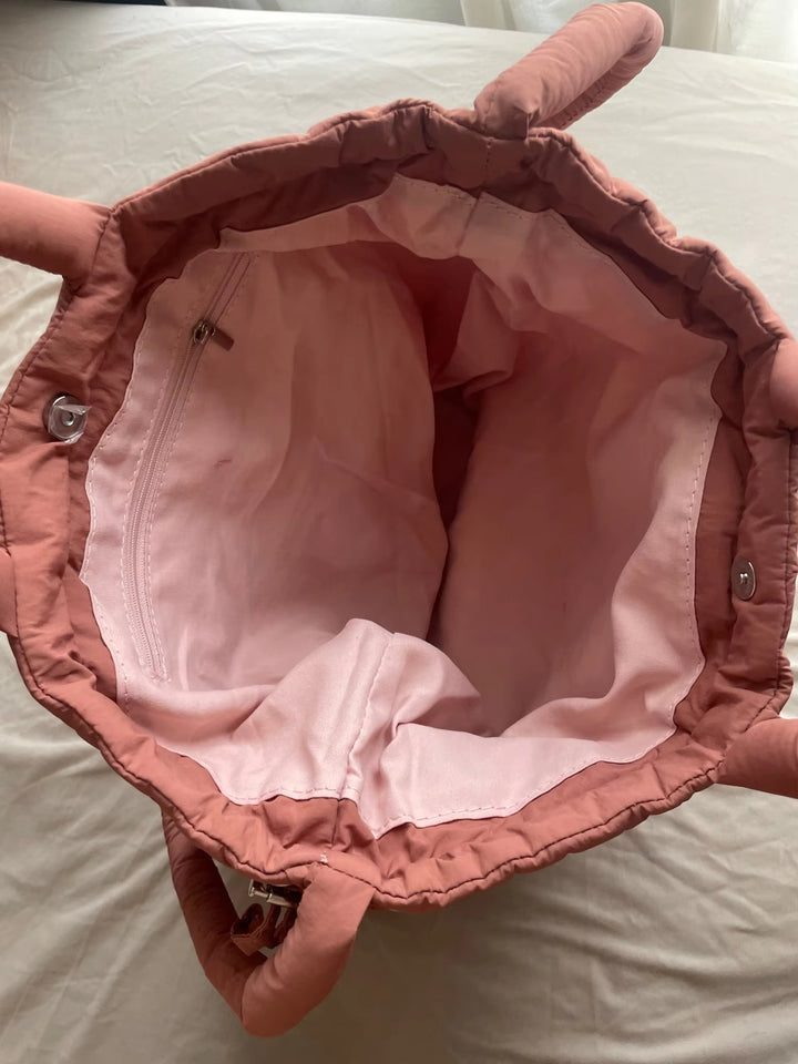 Emilia | Unieke Puffer Handtas-Handtassen-Calora-Roze-Calora