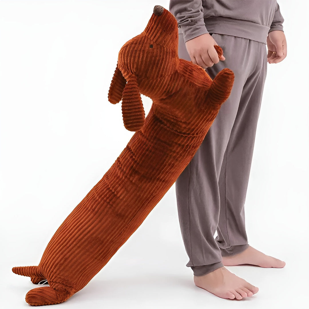 CALORA_ Ergonomisch Teckel Pluche Kussen voor Optimaal Comfort