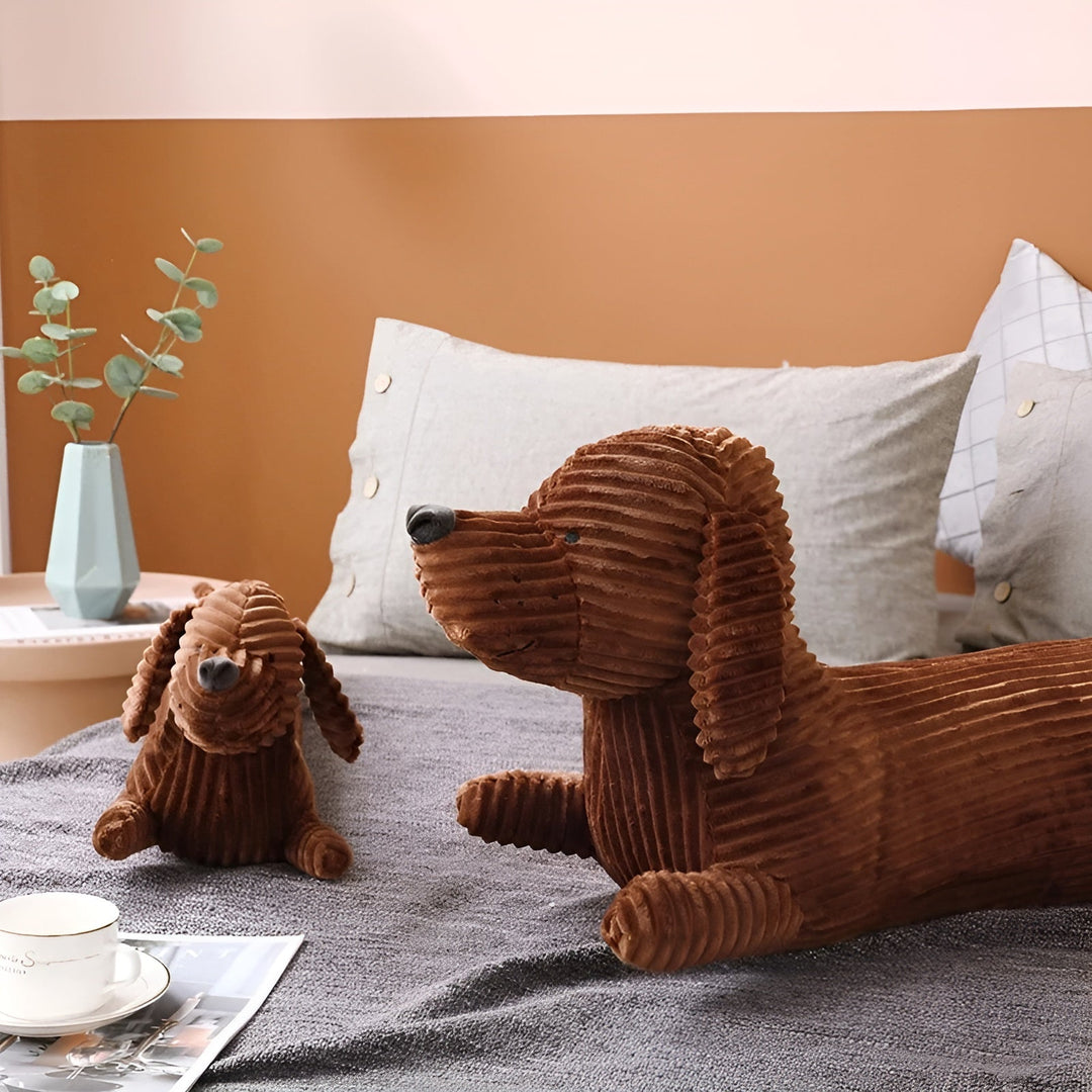 CALORA_ Ergonomisch Teckel Pluche Kussen voor Optimaal Comfort