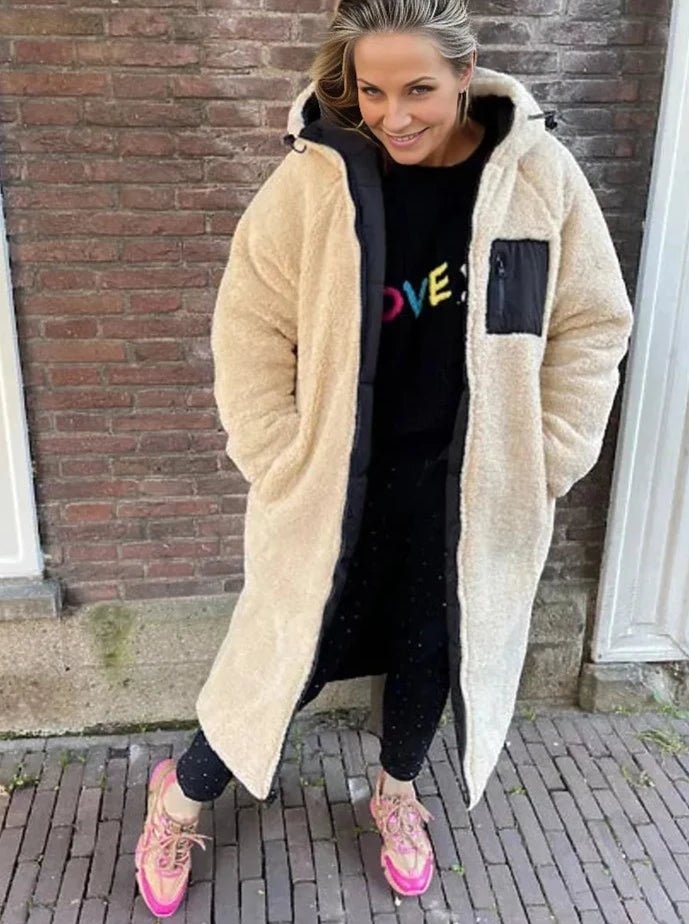 Estana | Warme Omkeerbare Winterjas-Zomer Jassen-Calora-Bruin-S-Calora