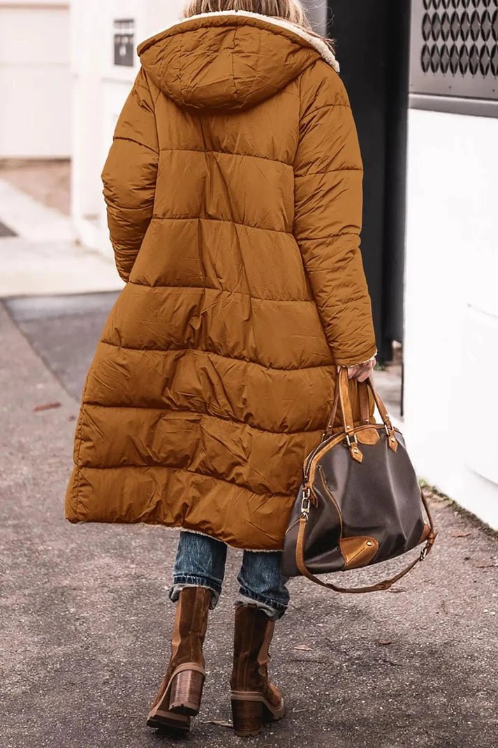 Estana | Warme Omkeerbare Winterjas-Zomer Jassen-Calora-Bruin-S-Calora