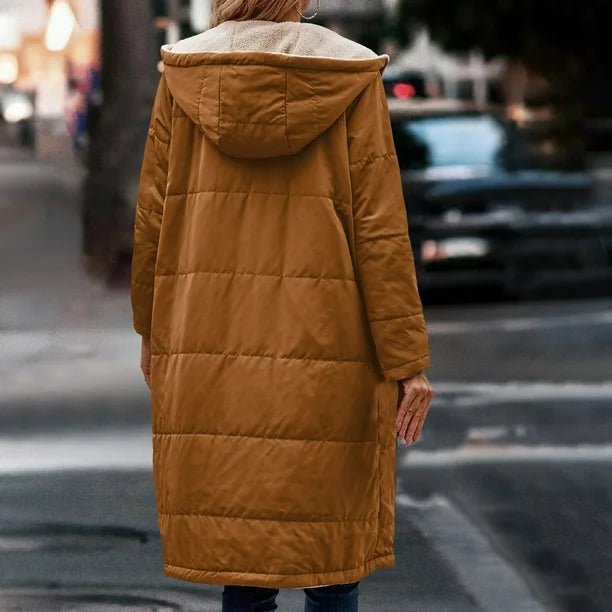 Estana | Warme Omkeerbare Winterjas-Zomer Jassen-Calora-Bruin-S-Calora