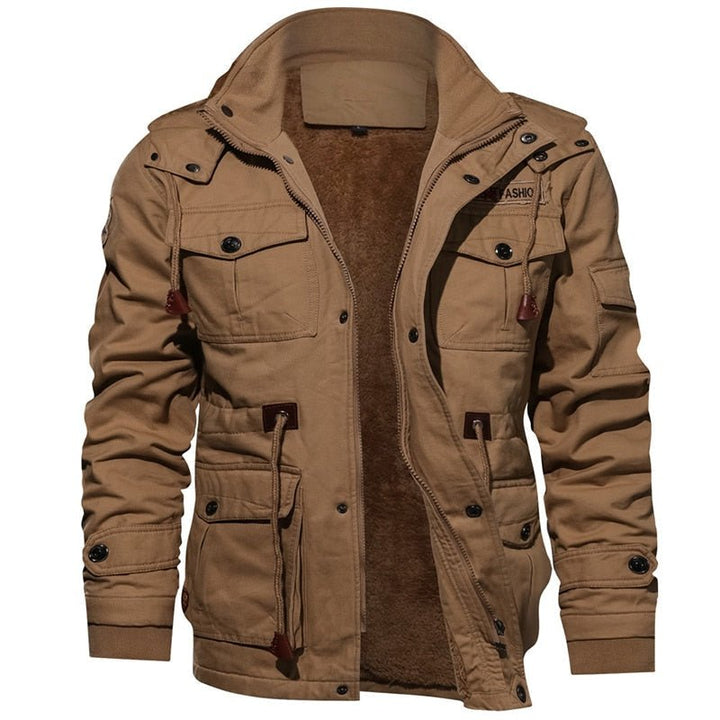 Evander | Commanders Winterjas met Capuchon-Zomer Jassen-Calora-Kaki-S-Calora