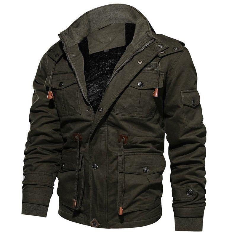 Evander | Commanders Winterjas met Capuchon-Zomer Jassen-Calora-Leger groen-S-Calora